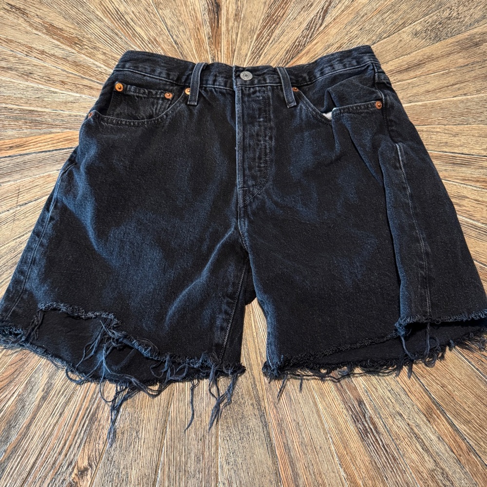 Levi's Black Jean Shorts